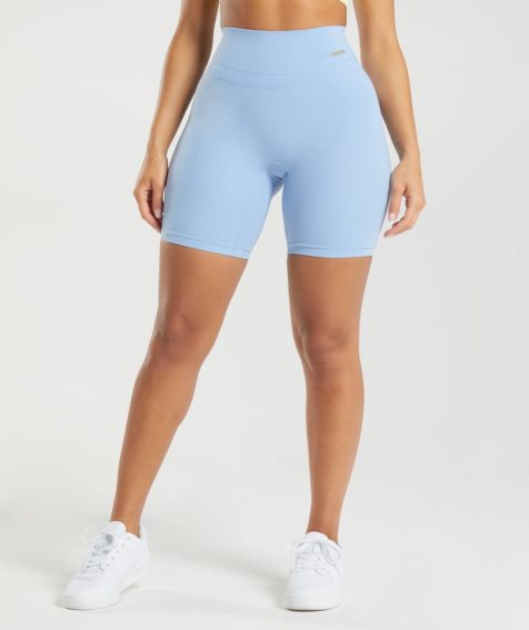 Women's Gymshark Whitney Cycling Shorts Light Blue | CA 7581A0